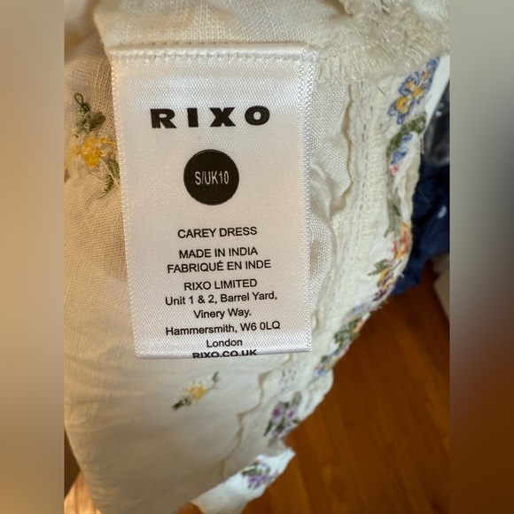 RIXO White Dress with Yellow Floral Detail - Picture 4 of 6